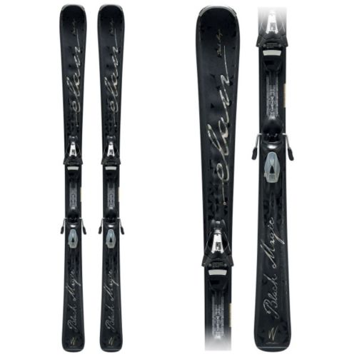 Elan Black Magic Womens Skis with ELW 9.0 QT Bindings 2013