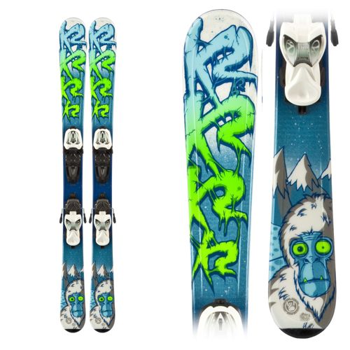 K2 Indy 7.0 Kids Skis with Marker Fastrak 2 7.0 Bindings 2014