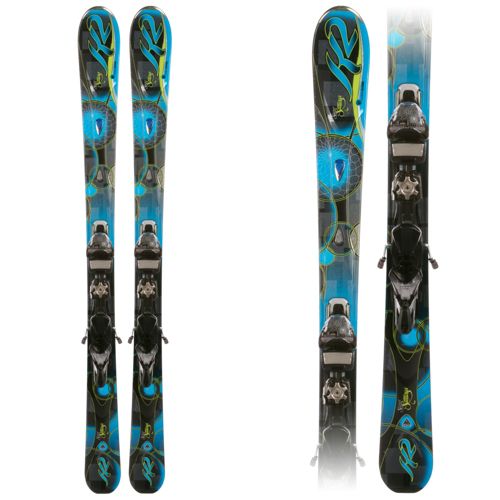 K2 SuperStitious Womens Skis with Marker/K2 ERS 11.0 TC DEMO Bindings