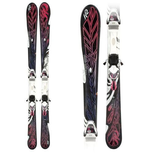 K2 T:Nine Free Luv Womens Skis with ERS 11.0 TC Bindings
